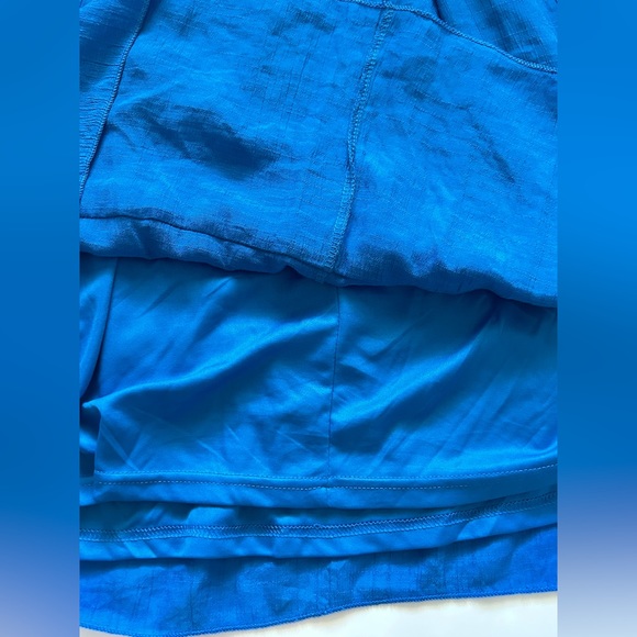 JGEE Blue Boho Mini Dress Sz S - Picture 6 of 9